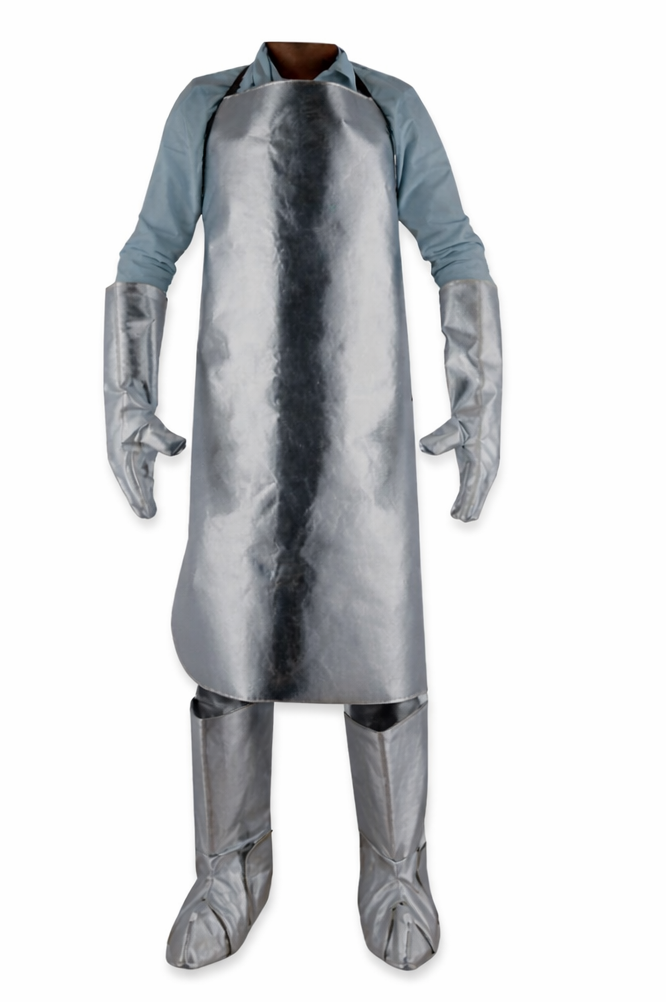 ALUMINISED APRON WITH SLEEVES
